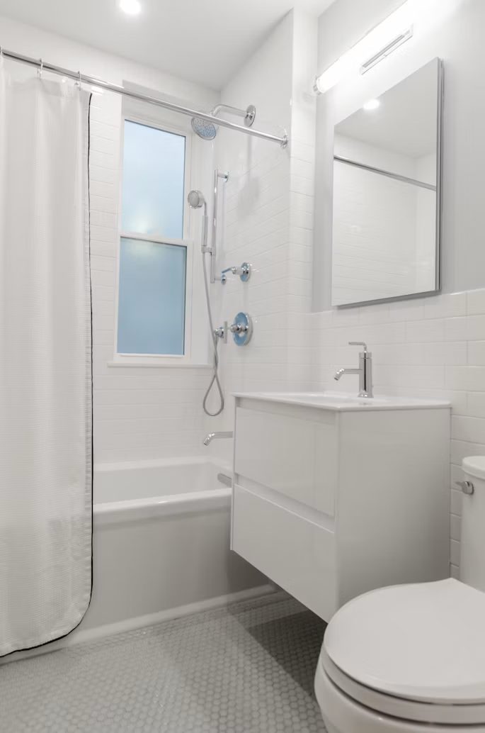 Sparkling clean bathroom